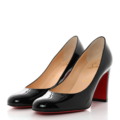 Christian Louboutin Patent Lady Gena 85 Pumps 36 Black 3 of 7