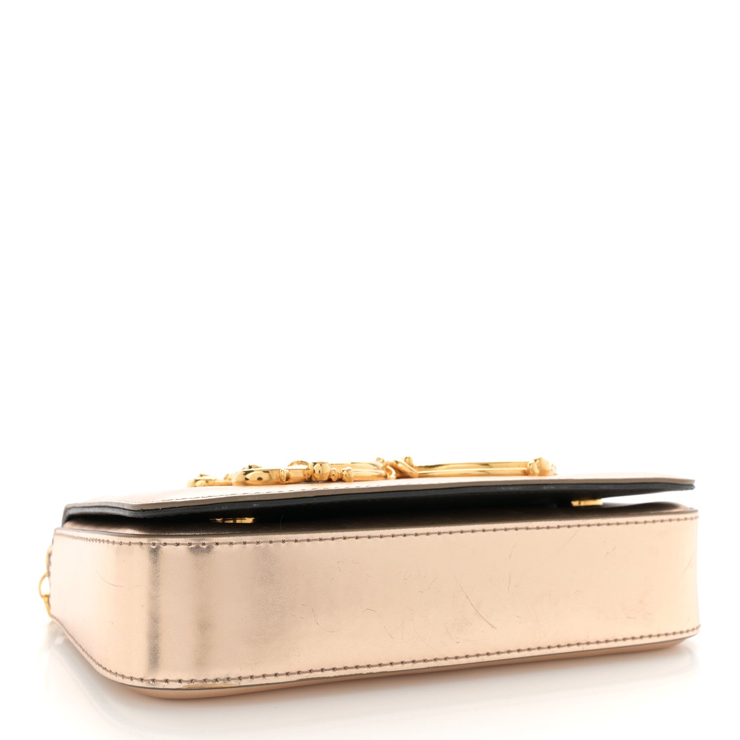 Dolce & Gabbana Metallic Nappa Mini DG Girls Shoulder Bag Pink 4 of 15