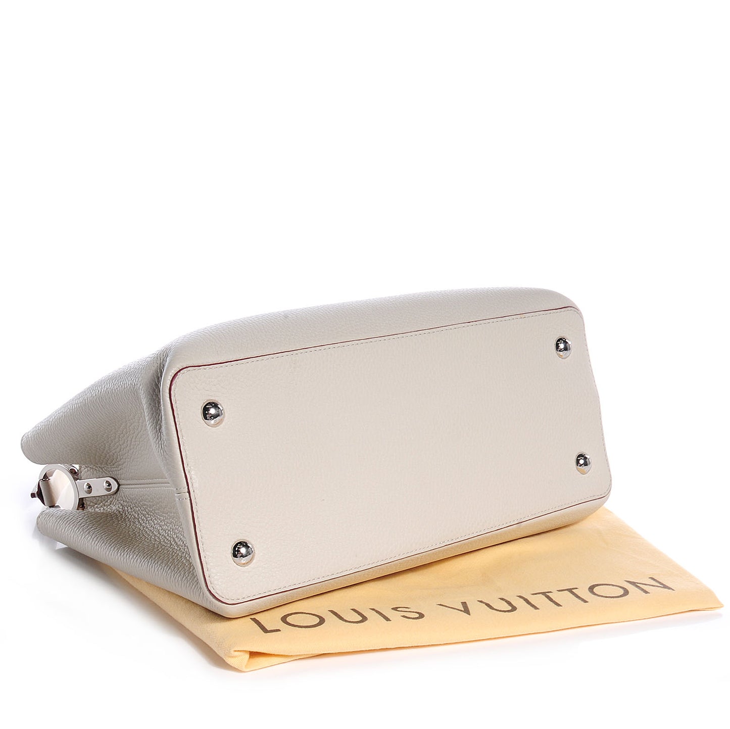 Taurillon Capucines MM Blanc Casse