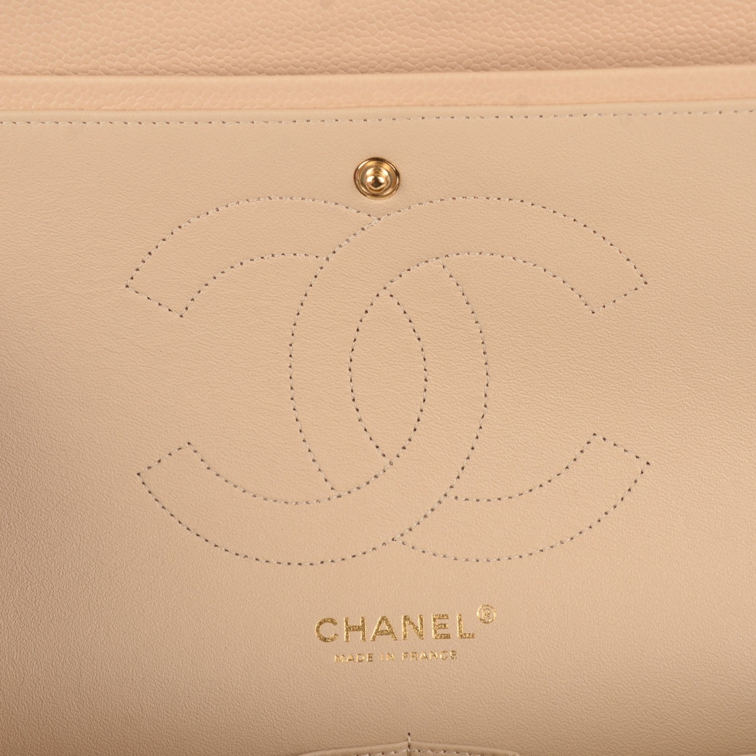 Chanel Caviar Jumbo Double Flap Light Beige 6 of 8