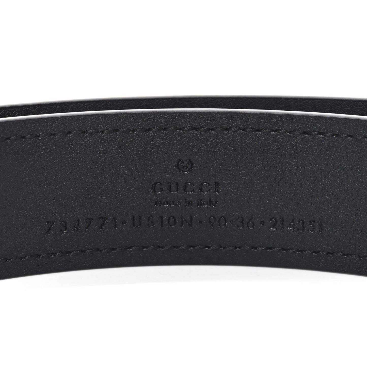 Lux Calfskin Blondie Interlocking G 30mm Belt 90 36 Black