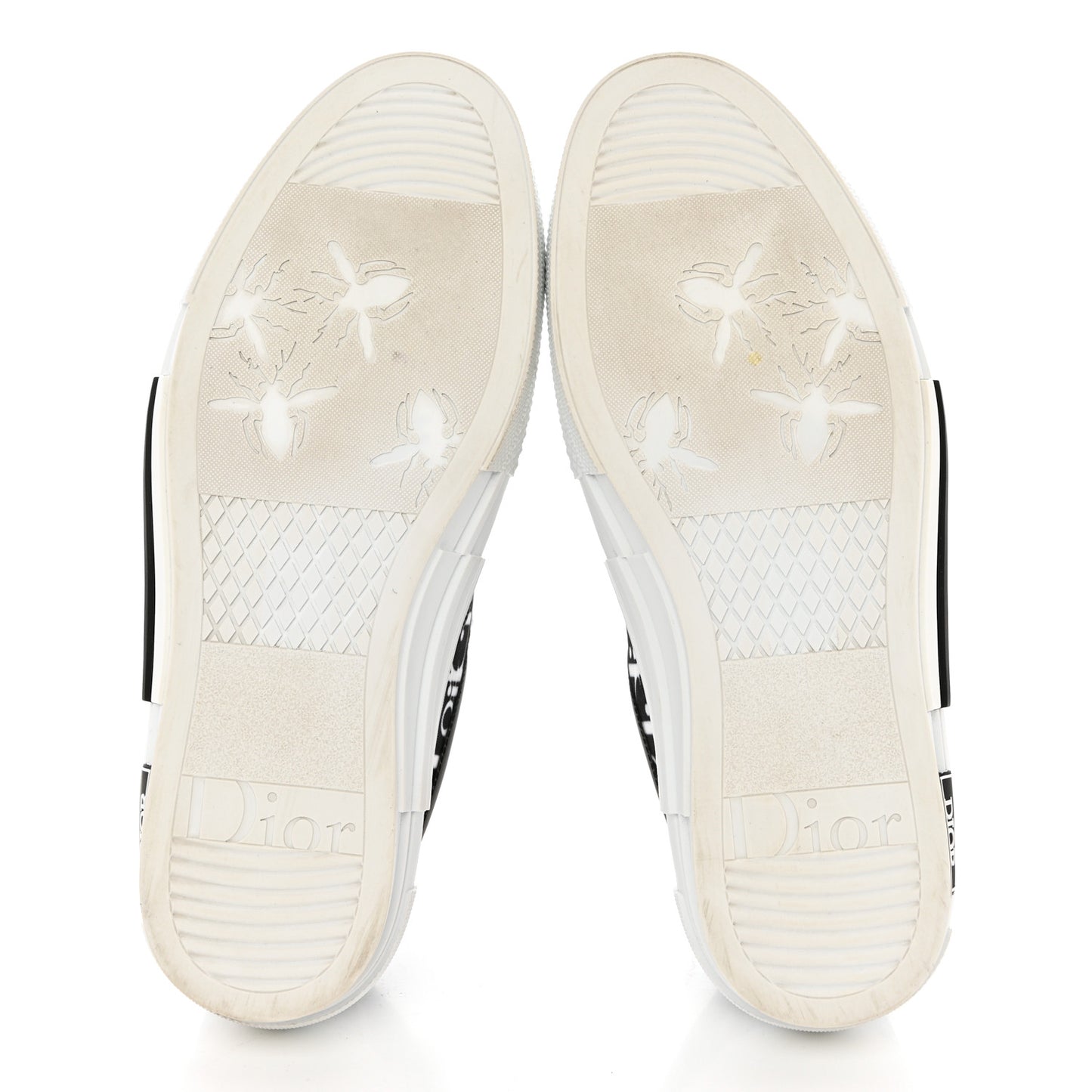 Technical Canvas Mesh Oblique Printed Mens B23 Low Top Sneaker 42 Black White