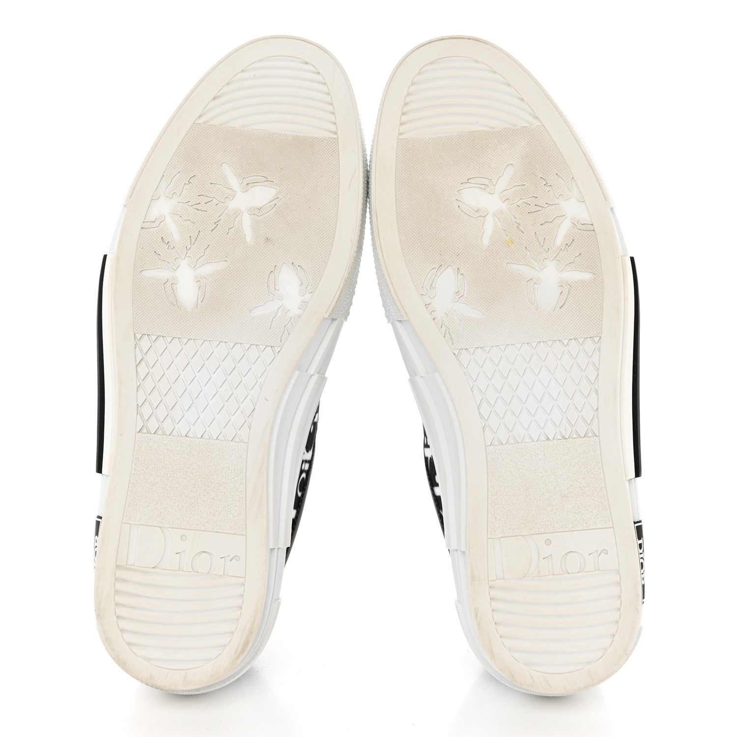 Christian Dior Technical Canvas Mesh Oblique Printed Mens B23 Low Top Sneaker 42 Black White 5 of 9