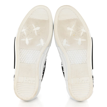 Christian Dior Technical Canvas Mesh Oblique Printed Mens B23 Low Top Sneaker 42 Black White 5 of 9