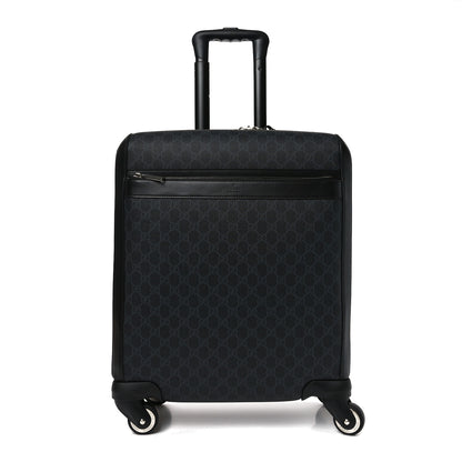 Gucci GG Supreme Monogram Calfskin Small Carry On Trolley Black 1 of 10