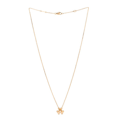 Van Cleef & Arpels 18K Yellow Gold Diamond Mini Frivole Pendant Necklace 3 of 6