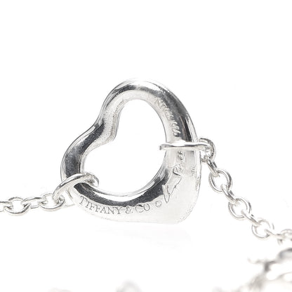 Tiffany Sterling Silver Elsa Peretti Open Heart Bracelet 4 of 5