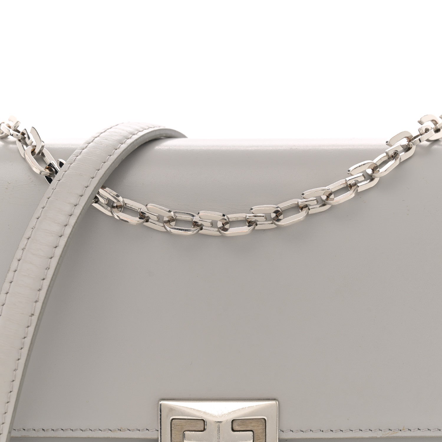 Givenchy Box Calfskin Medium 4G Shoulder Bag Cloud Grey 8 of 16