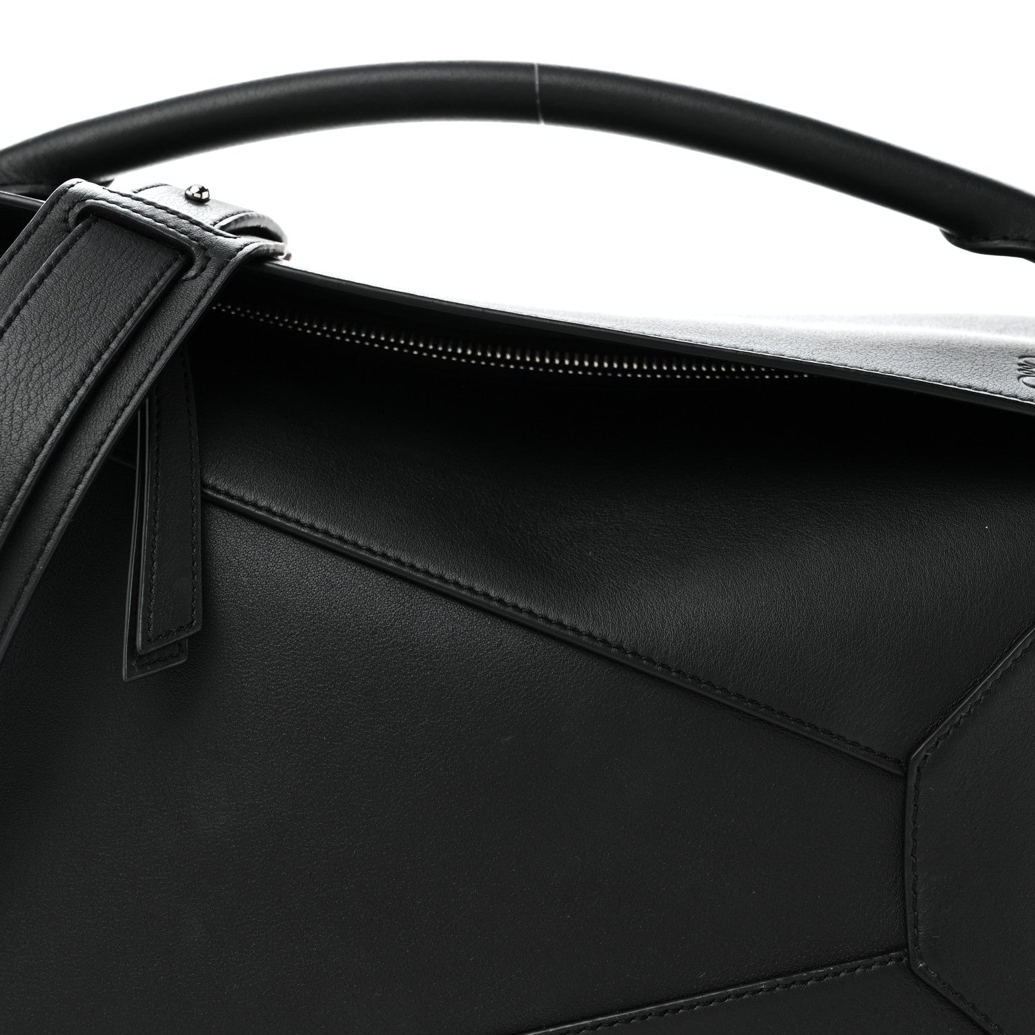 Loewe Calfskin Medium Puzzle Edge Bag Black 7 of 10