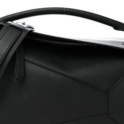 Loewe Calfskin Medium Puzzle Edge Bag Black 7 of 10