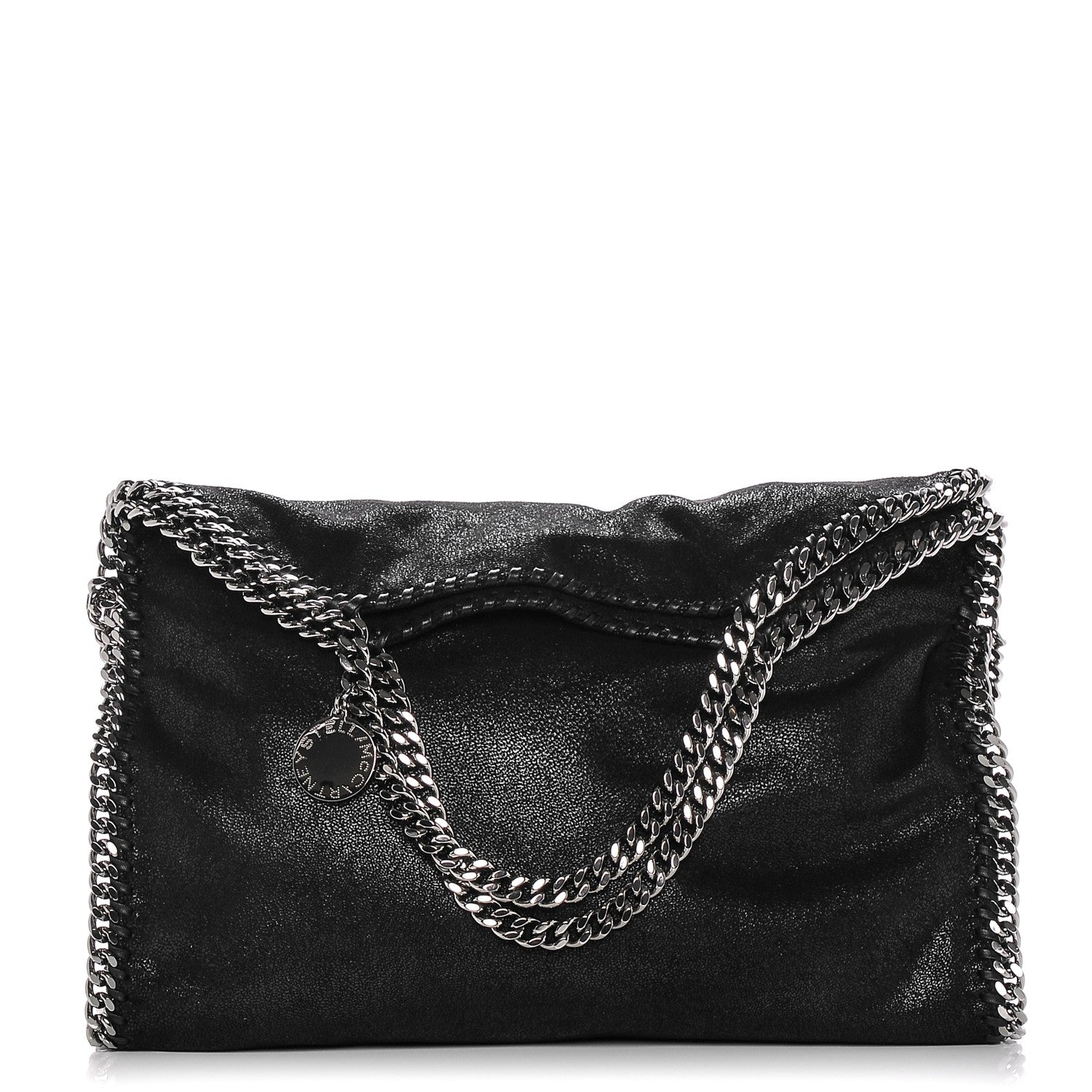 Stella McCartney Shaggy Deer Fold Over Falabella Tote Black 1 of 6