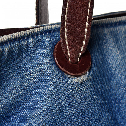 Chanel Denim Calfskin CC Tote 5 of 8