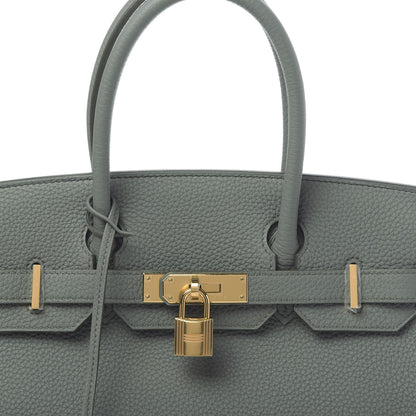 Hermes Togo Birkin 30 Vert Amande 8 of 11