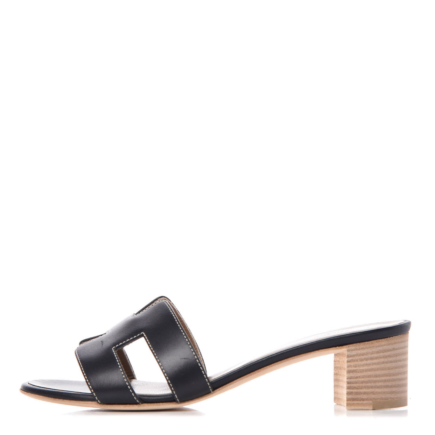Calfskin Oasis Sandals 37.5 Black