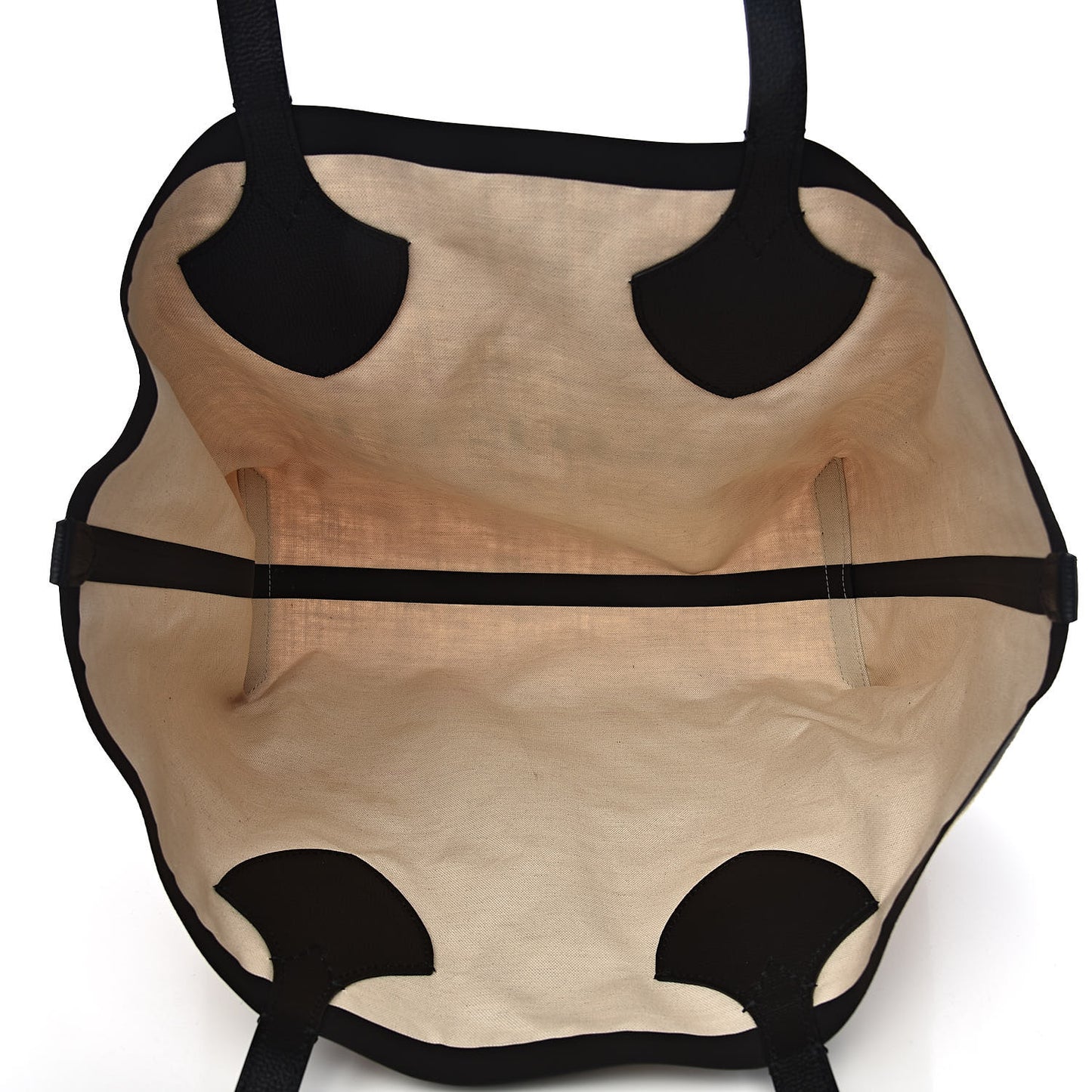 Raffia Logo Print Medium The Giant Reversible Tote Black