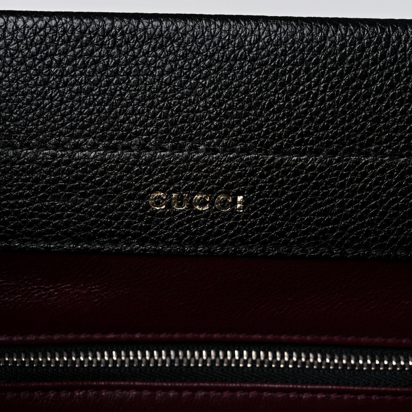 Grainy Calfskin Small Zumi Top Handle Bag Black