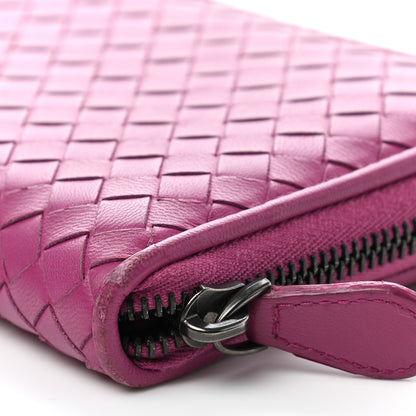 Bottega Veneta Nappa Intrecciato Zip Around Wallet Ametista 11 of 11