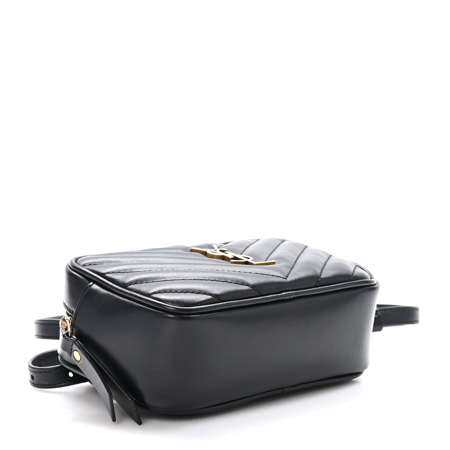 Calfskin Matelasse Monogram Lou Belt Bag Black