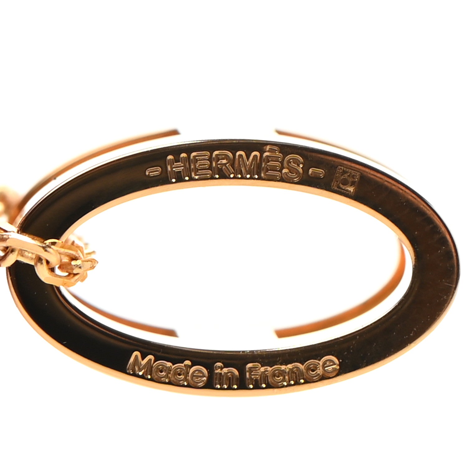 Hermes Lacquered Gold Pop H Pendant Necklace Marron Glace 5 of 6