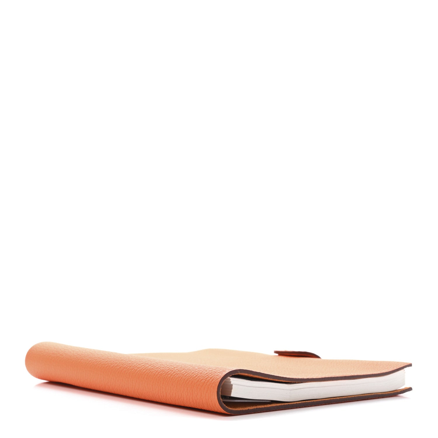 Hermes Togo Ulysse MM Notebook Cover Orange Minium 4 of 9