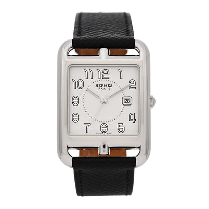 Hermes Stainless Steel Epsom 29mm Cape Cod Quartz Watch Noir 1 of 6