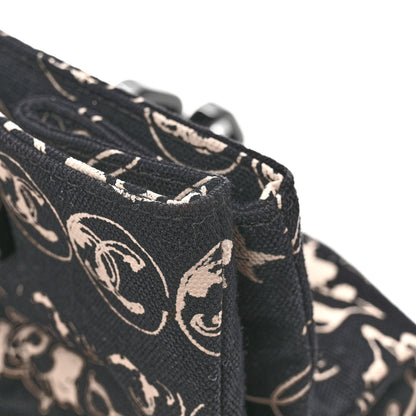 Chanel Canvas Camellia Flower Tote Black 12 of 13