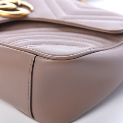 Gucci Calfskin Matelasse Small GG Marmont Shoulder Bag Porcelain Rose 10 of 13