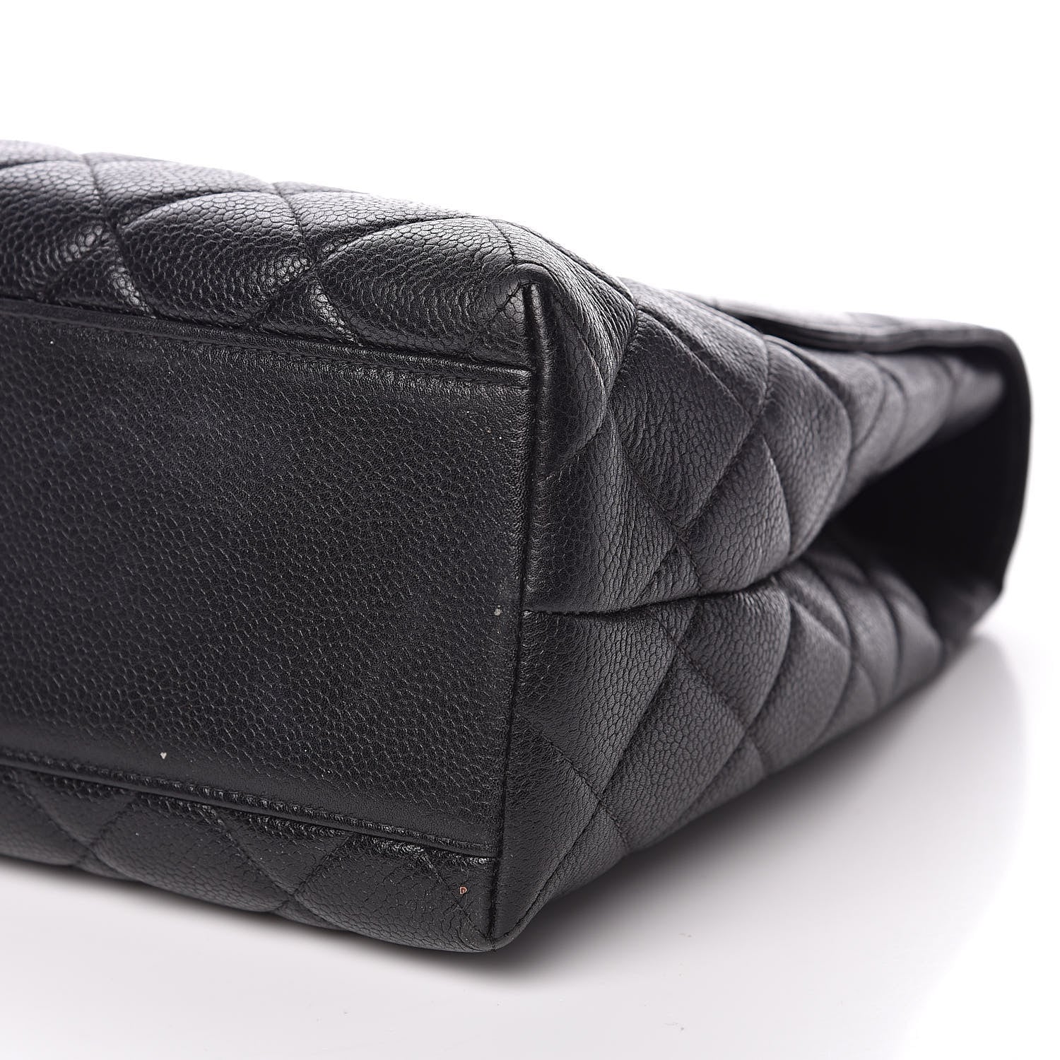 Chanel Caviar Quilted Jumbo Kelly Flap Black 9 of 13