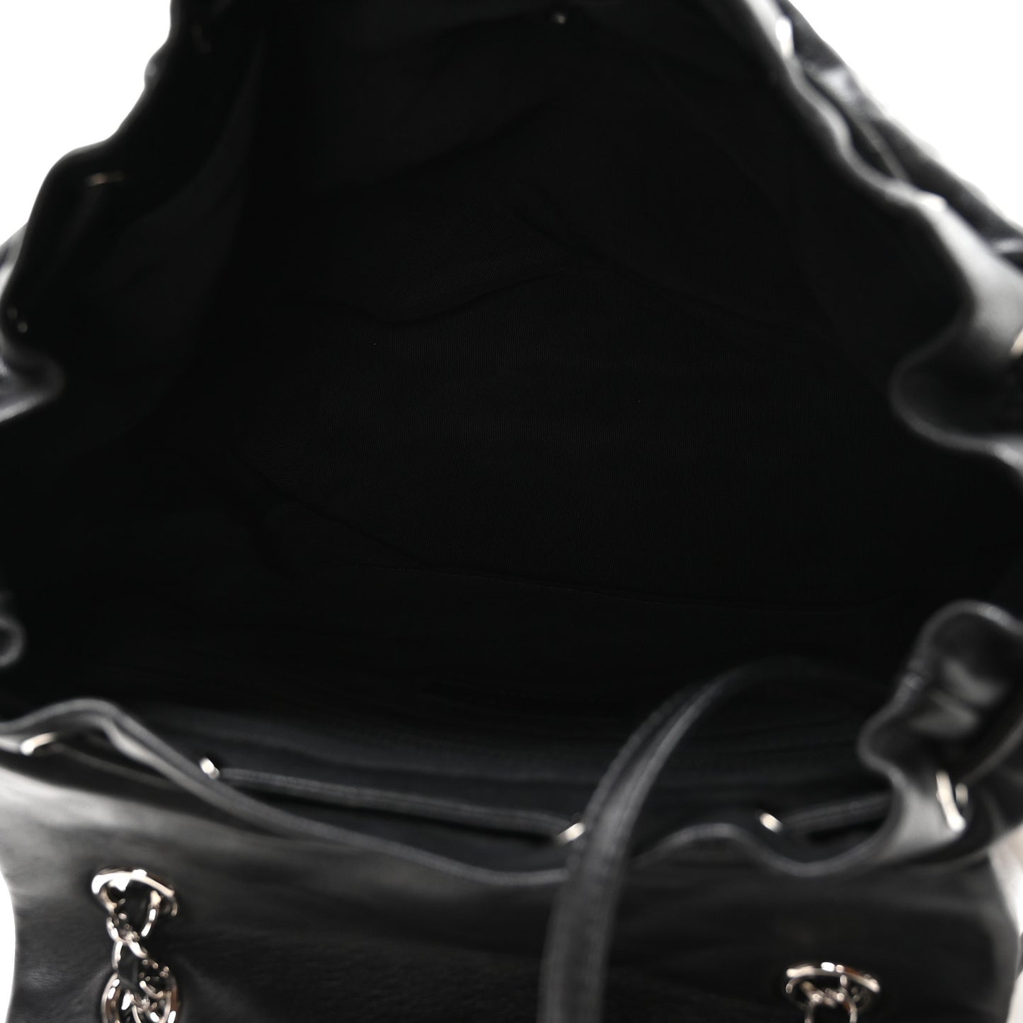 Lambskin Quilted Large Urban Spirit Backpack Black