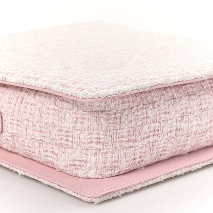 Chanel Tweed Zip Tote Pink White 9 of 10