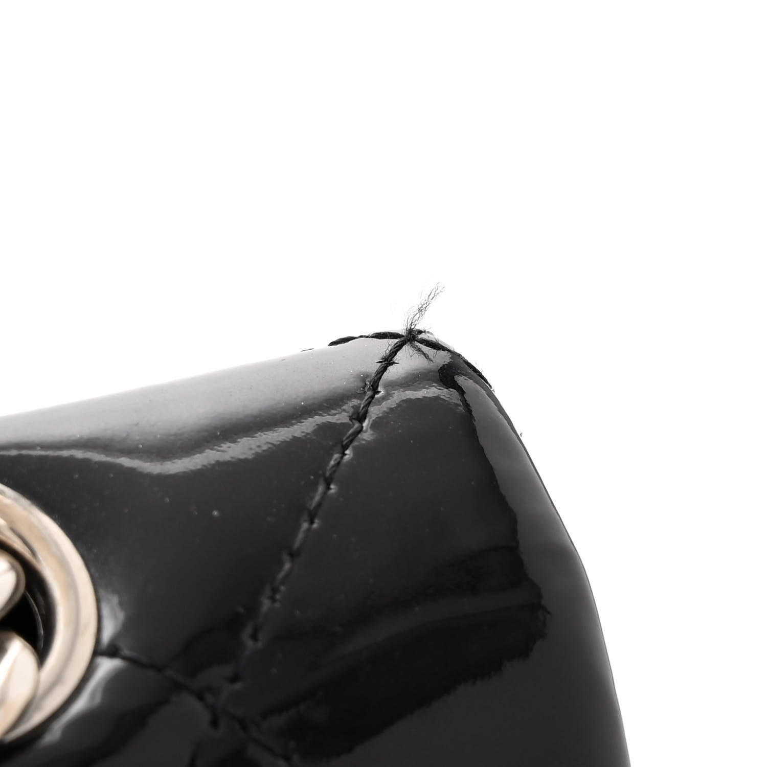 Chanel Patent Quilted Maxi Double Flap Black 13 of 14