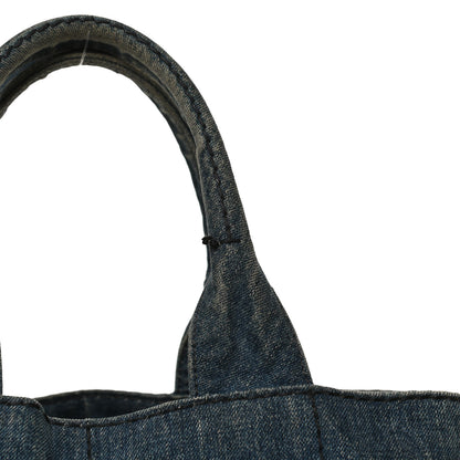 Prada Denim Logo Tote Avio 12 of 12