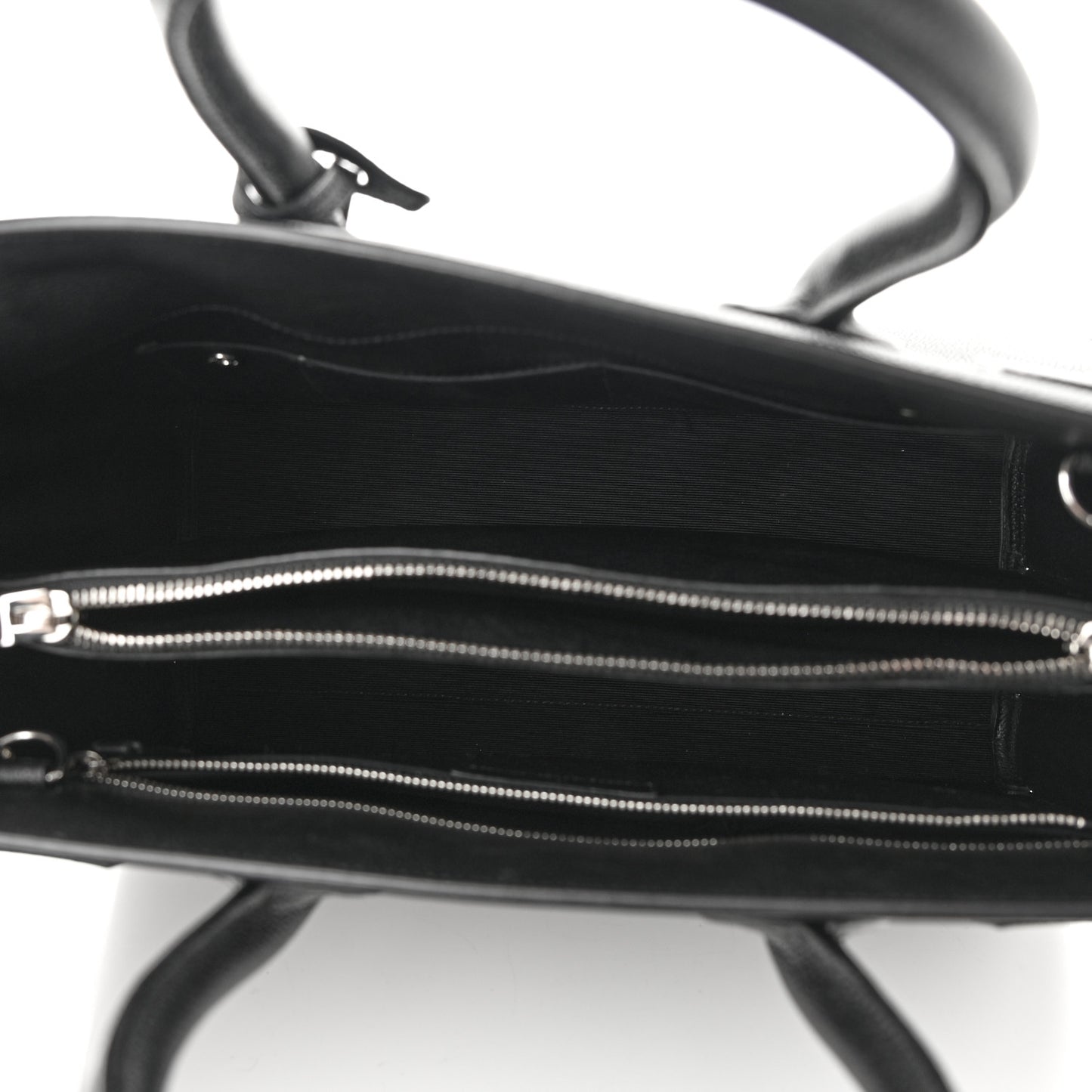Grained Calfskin Small Sac De Jour Black
