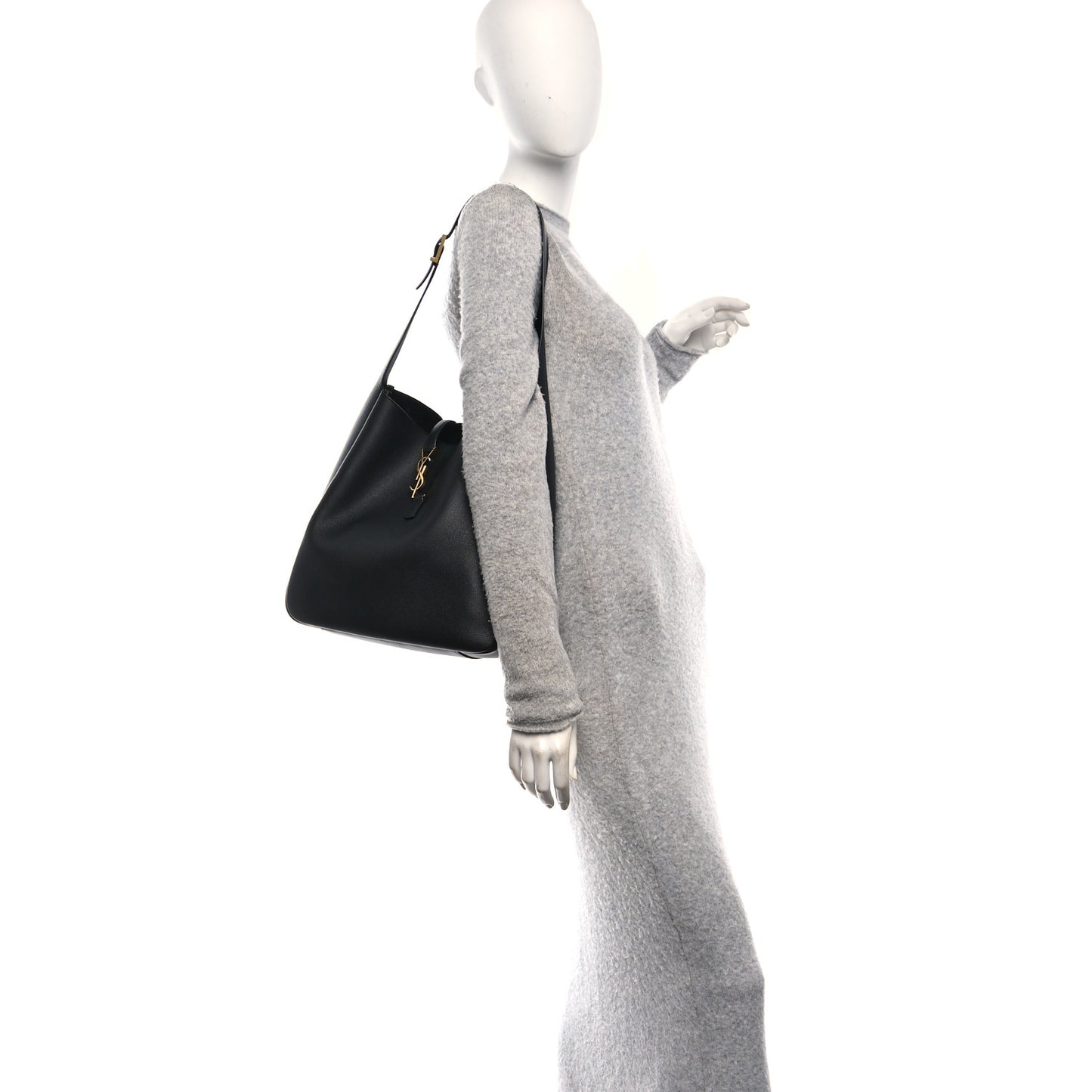 Grained Calfskin Large Le 5 A 7 Soft Hobo Black