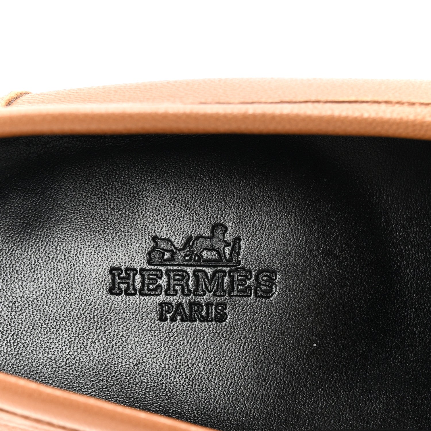 Hermes Goatskin Womens Royal Loafers 37.5 Naturel 8 of 10