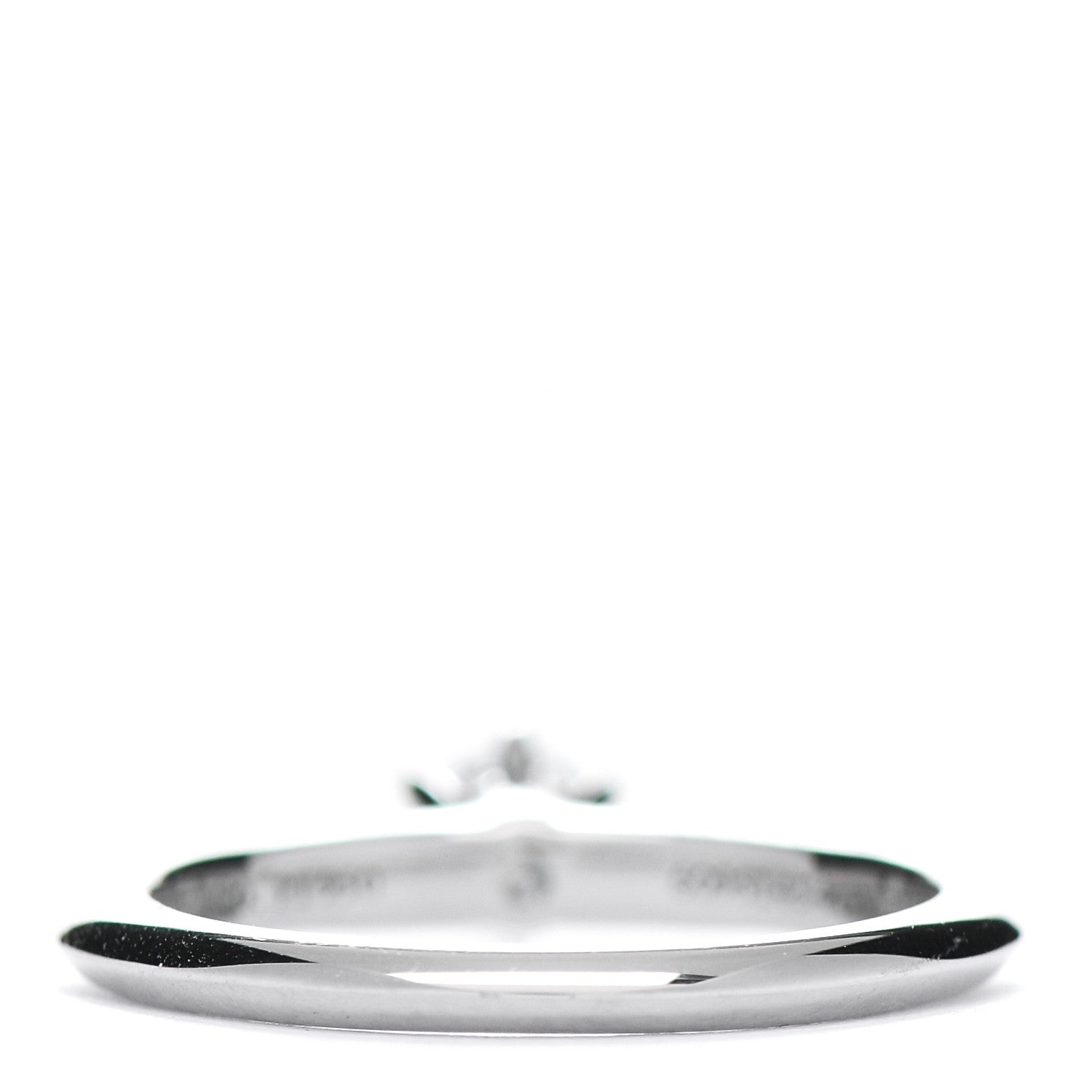 Tiffany Platinum Diamond .22ct Solitaire Engagement Ring 47 4 3 of 5