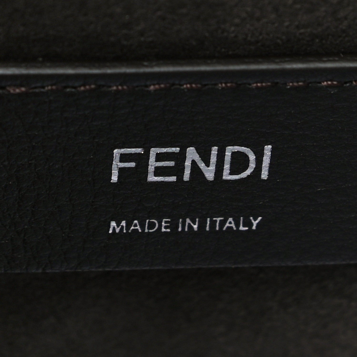 Fendi Calfskin Pequin Inlay Studded Kan I Shoulder Bag Multicolor 5 of 8