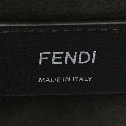 Fendi Calfskin Pequin Inlay Studded Kan I Shoulder Bag Multicolor 5 of 8