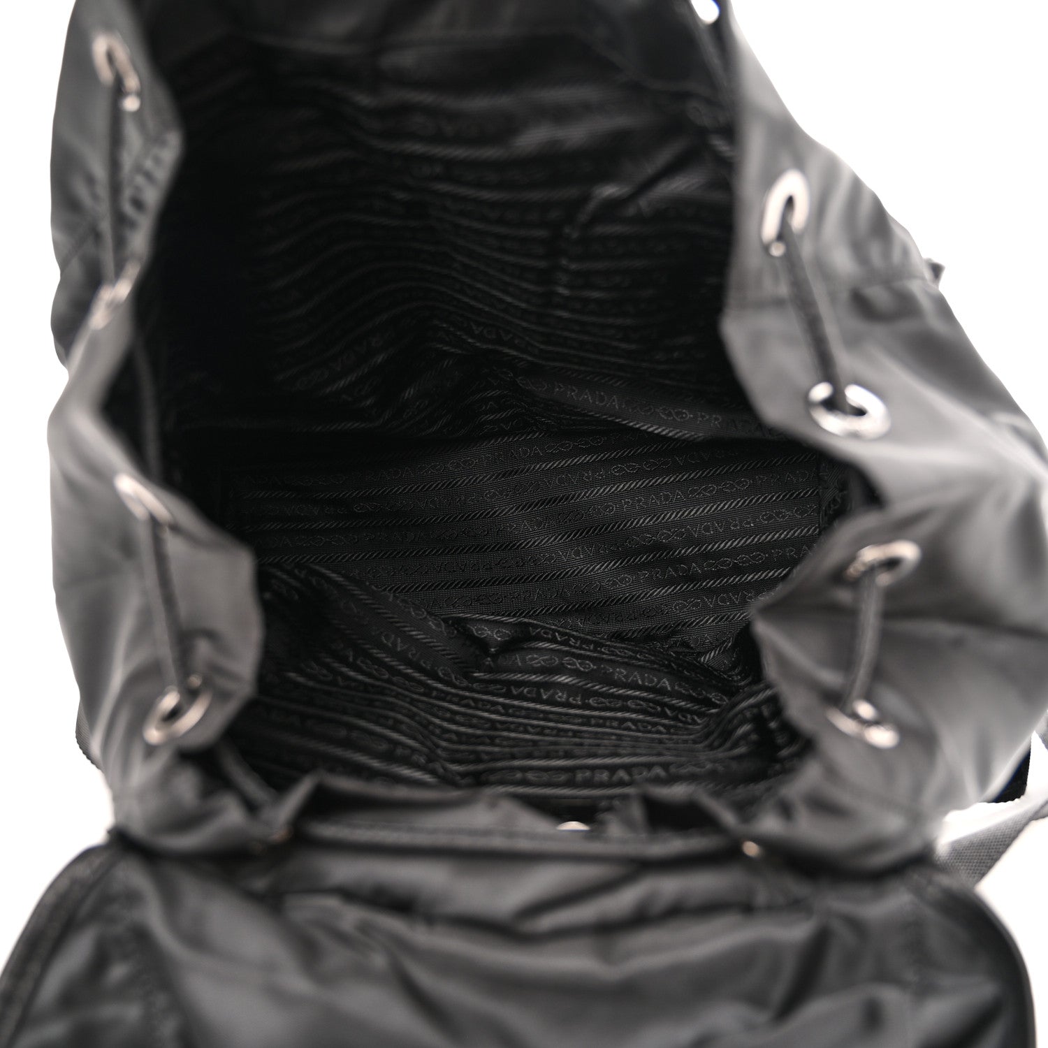 Prada Nylon Vela Medium Backpack Black 5 of 13