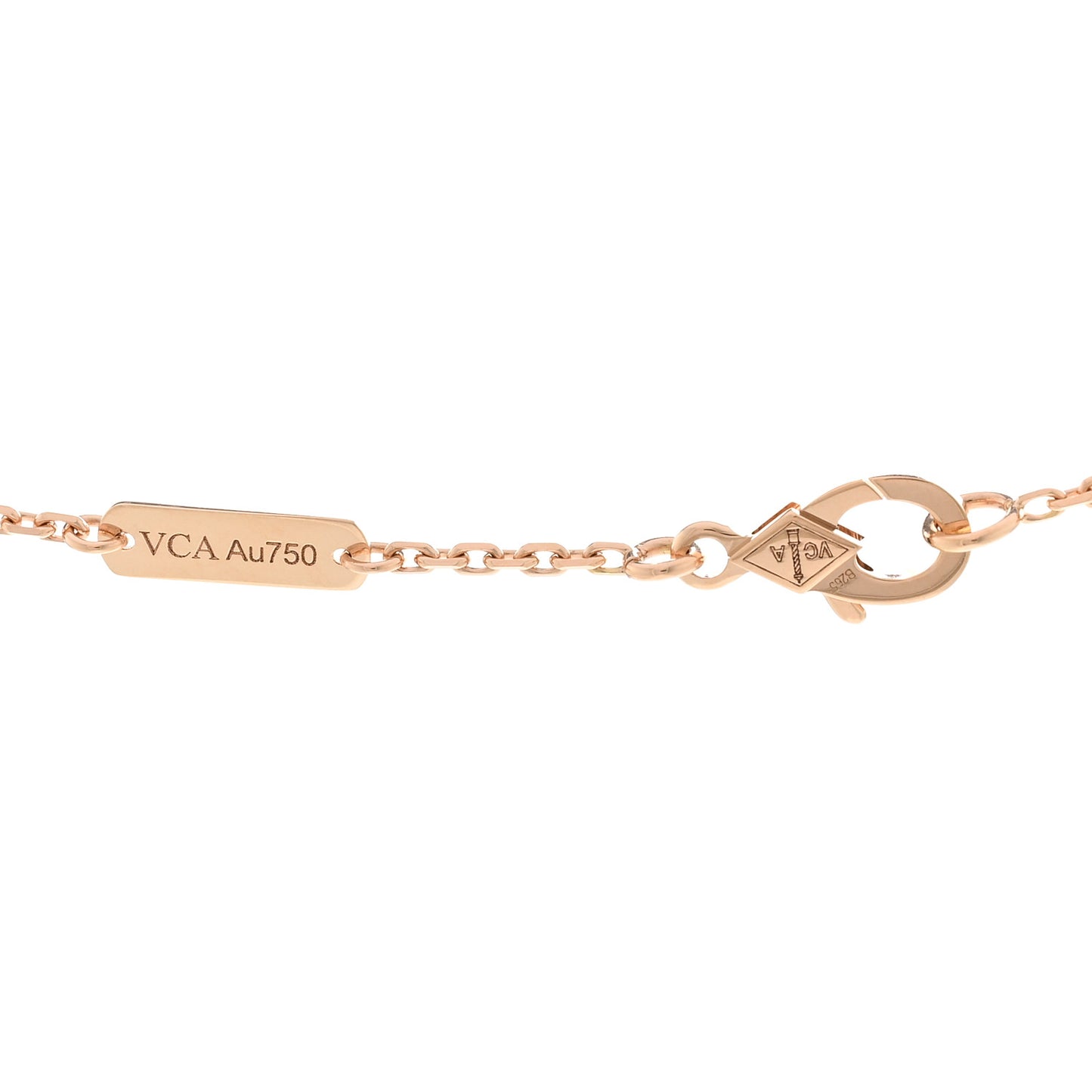 18K Rose Gold Carnelian Perlee Couleurs Pendant Necklace