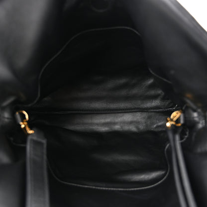 Loewe Nappa Pleated Small Flamenco Knot Bag Black 5 of 9