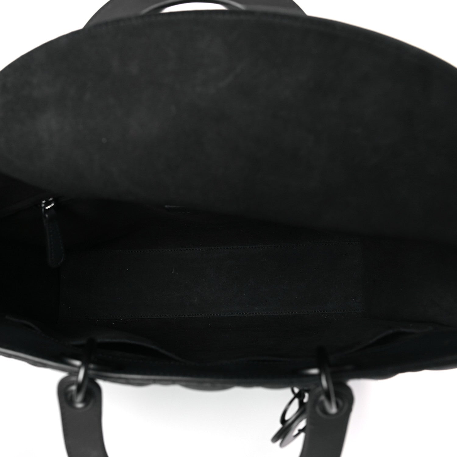 Christian Dior Ultra Matte Calfskin Cannage Large Lady Dior Black 5 of 9