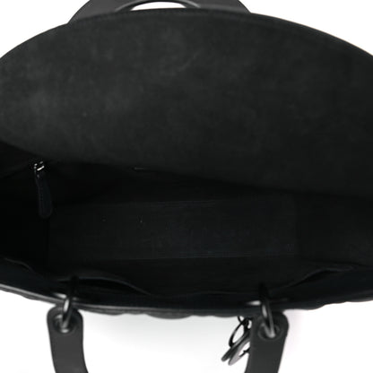 Christian Dior Ultra Matte Calfskin Cannage Large Lady Dior Black 5 of 9