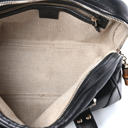 Gucci Calfskin Bamboo Boston Black 5 of 9