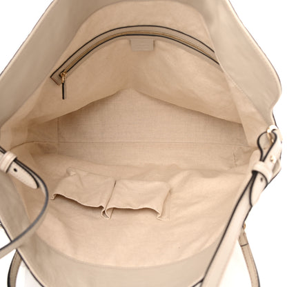 Gucci Guccissima Large Bree Foldover Tote Off White 5 of 14