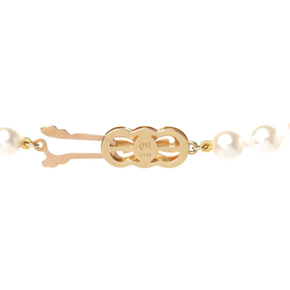 Mikimoto 18K Yellow Gold Akoya Pearl 6-6.5mm Strand Necklace 4 of 4