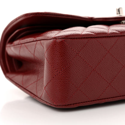 Chanel Caviar Quilted Small Double Flap Burgundy 9 of 11