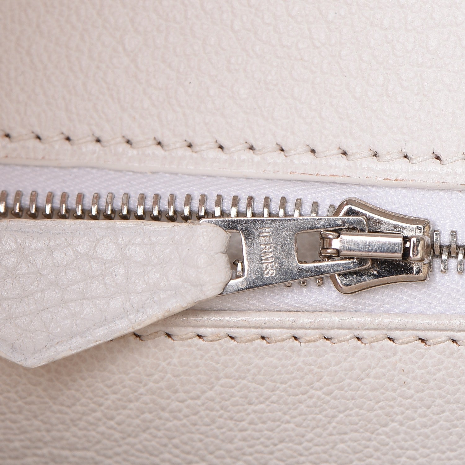 Hermes Taurillon Clemence Birkin 35 White 13 of 44