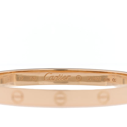 Cartier 18K Pink Gold LOVE Bracelet 17 3 of 3