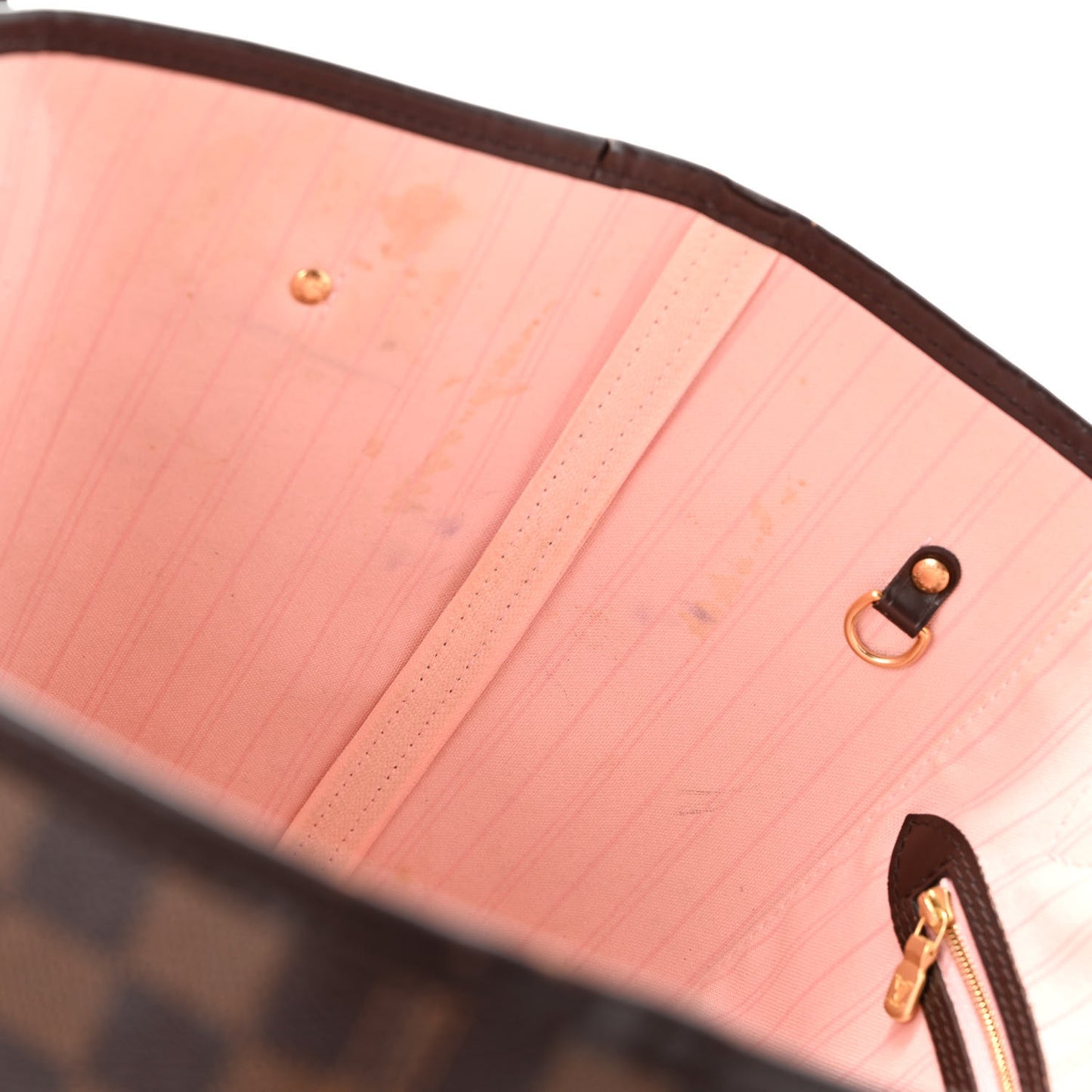 Damier Ebene Neo Neverfull MM Rose Ballerine
